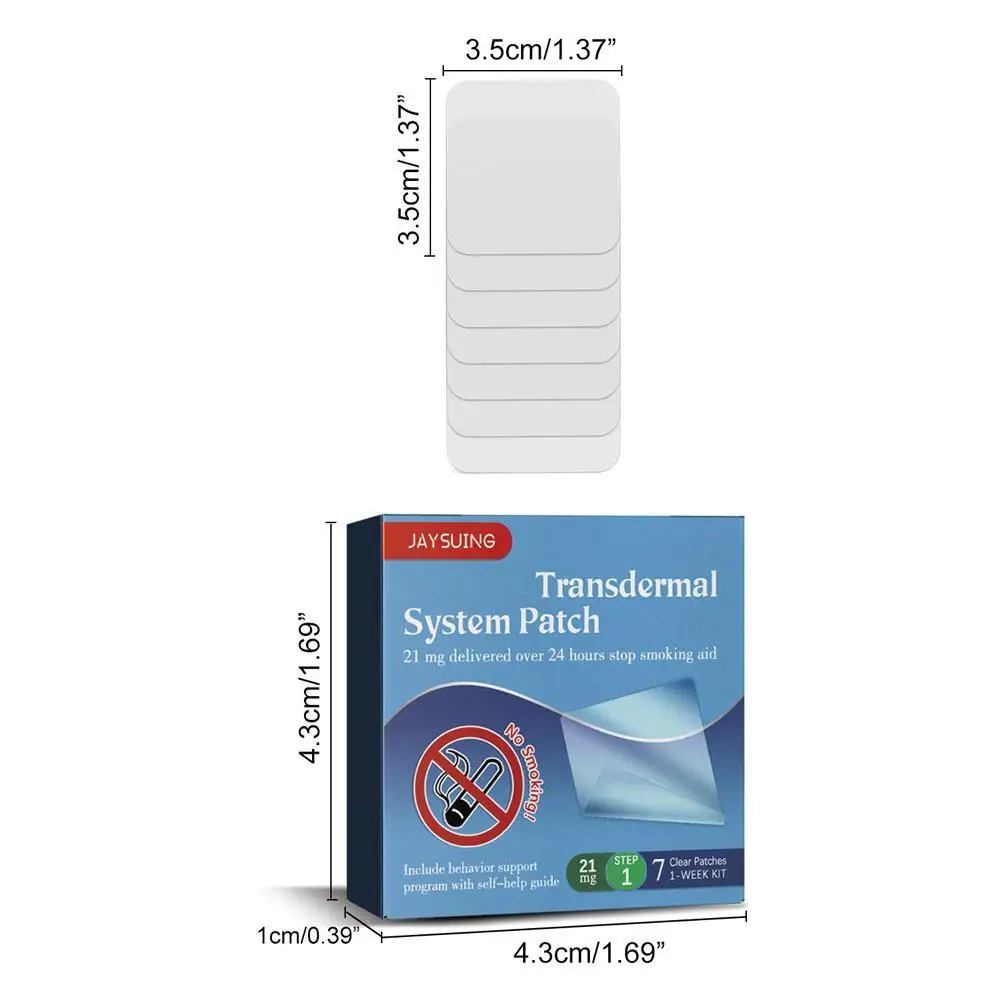 Stop Smoking Patches Anti-smoke Patch Smoker Health Therapy Natural Ingredient 21pcs/box Easy And Effective Stop Smoking Aid