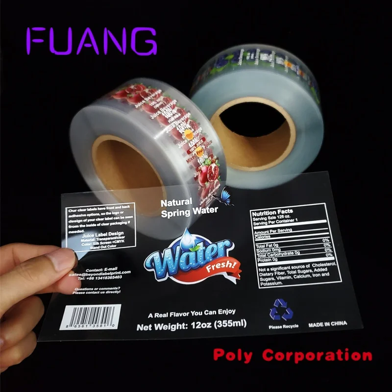 

Custom CMYK Printing Custom Adhesive Transparent Vinyl Sticker Plastic Clear Labels