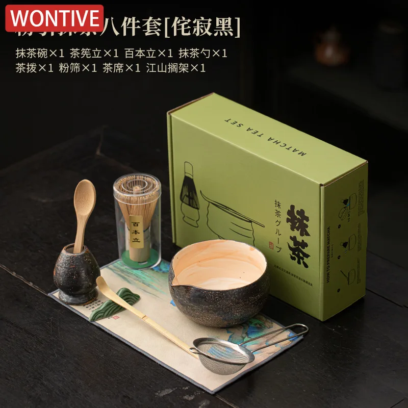 Kit Macha Set Di Frusta Per Matcha, Frusta In Ceramica, Set Per Matcha