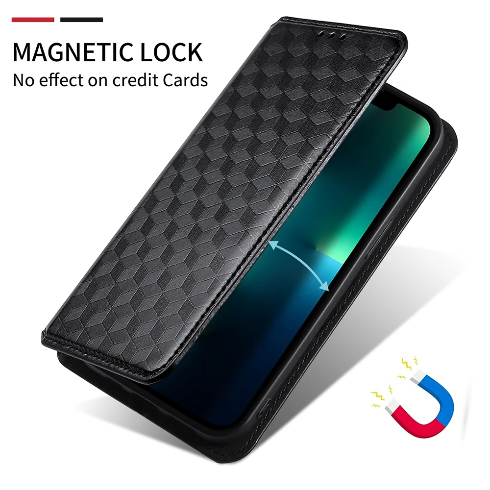 Custodia Personalizzata Per Xiaomi 13T Con Tua Foto - Cover A Portafoglio In PU Con Slot Carte, Nero