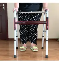 Foldable rehabilitation assistive device for preventing falls, frame type crutches for disabled walking aids 2
