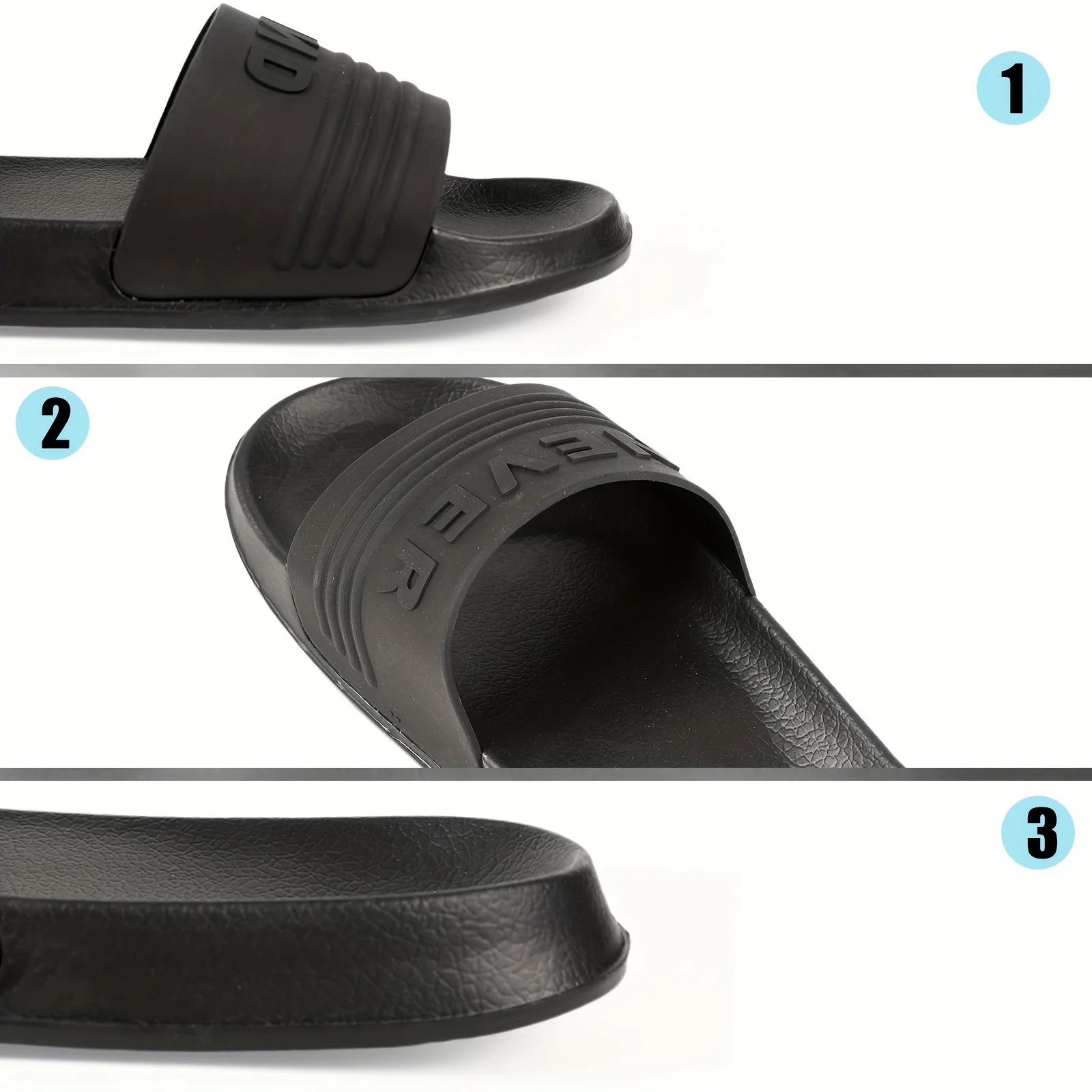Cloud Slides for Men,Thick Sole Open Toe Shower Shoes Outdoor&Indoor House Slippers Sandals