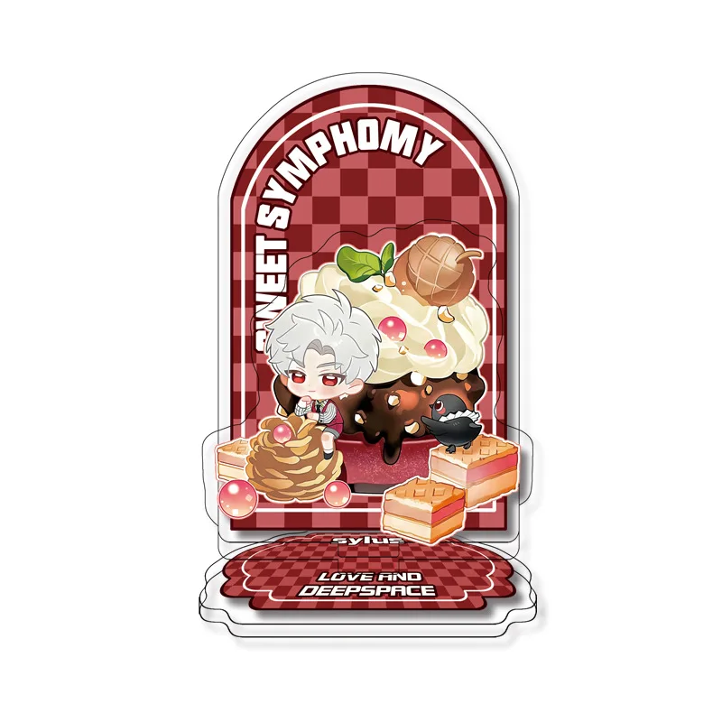 새로운 사랑과 Deepspace 아크릴 스탠드 Sylus Zayne Xavier Rafayel 게임 캐릭터 책상 장식 디스플레이