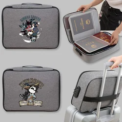 Security Documents Organizer Women Briefcase Tote File Lockbox Large Men Bag Travel Credentials Wallet Luggage Storage Handbags