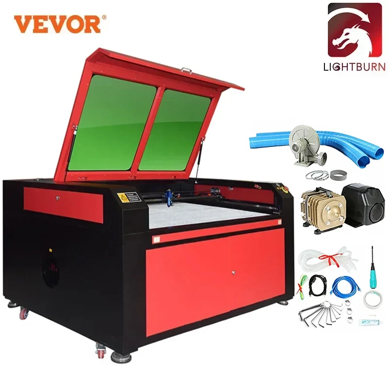 

VEVOR Ruida CNC Laser Engraver Machine 130W 100W 80W 60W Engraving Cutter Compatible with Lightburn Laser Tube For Wood Acrylic