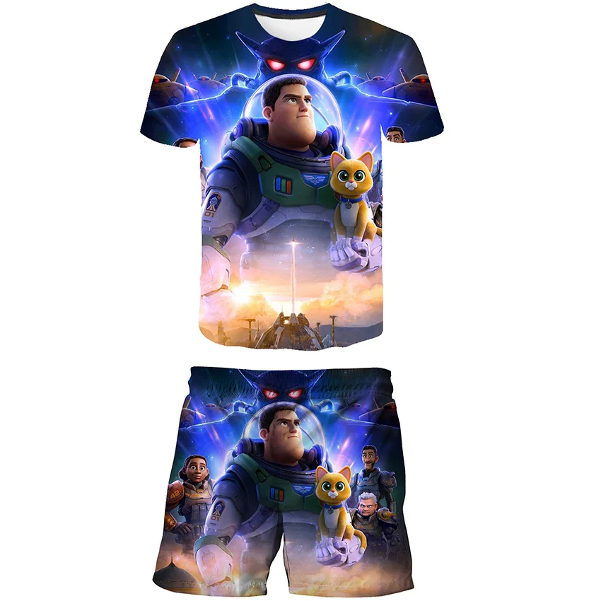 

6M-14 Yrs 2 Pcs Boys Girls Clothing Sets 2021 Summer Baby Girls Clothes Buzz lightyear Kids Toy Story Children Clothes Suits