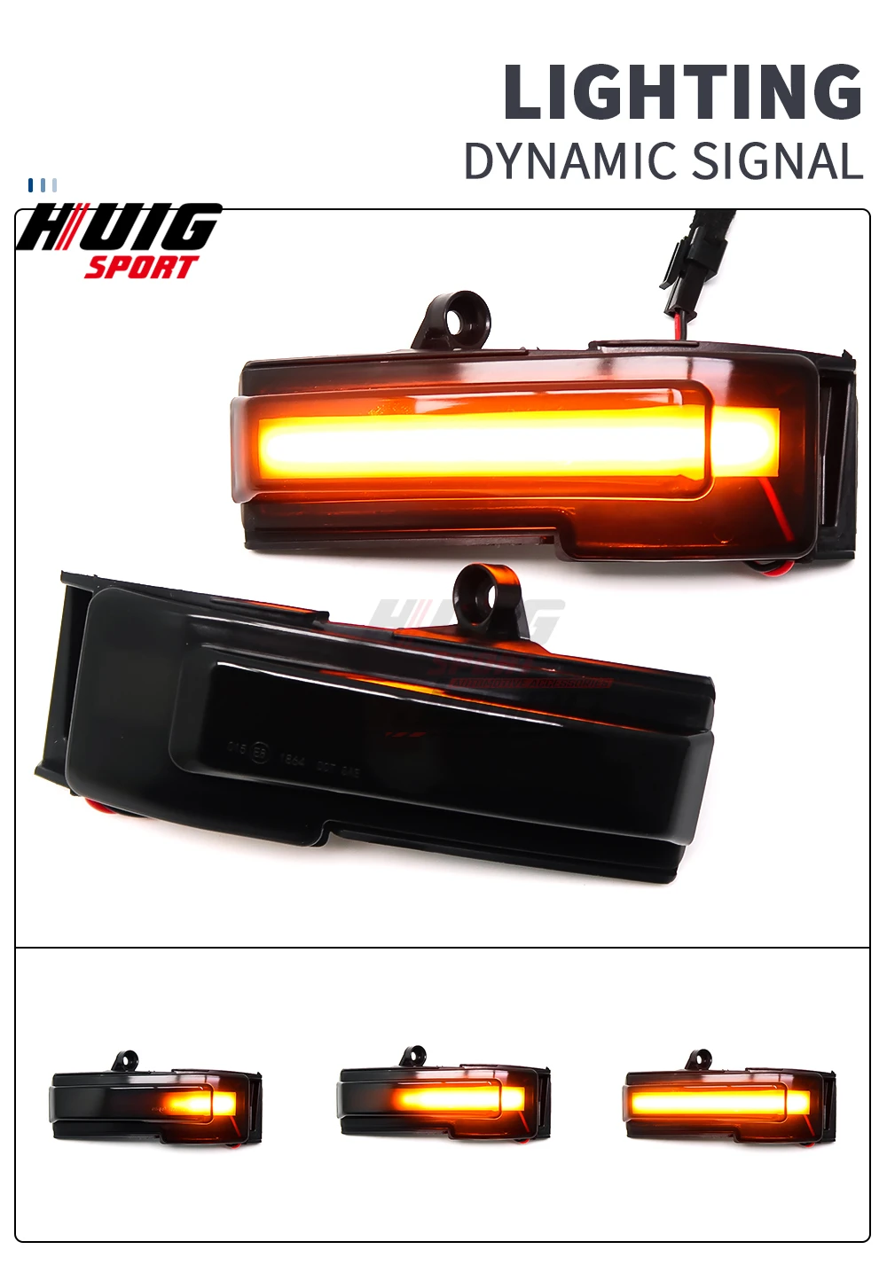 2pcs For Ford F150 2015 -2020 Exterior Car Side Wing Rear Mirror Light ED Dynamic Turn Signal Light Indicator Lamp Cover Trim