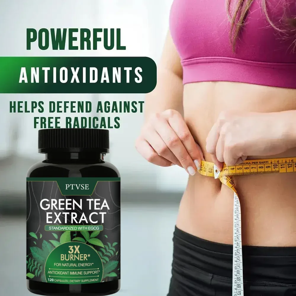 Green Tea Extract Ptvse Premium Green Tea Extract Supports energy levels cleanses and detoxifies the intestines boosts metabolism Fat Burner