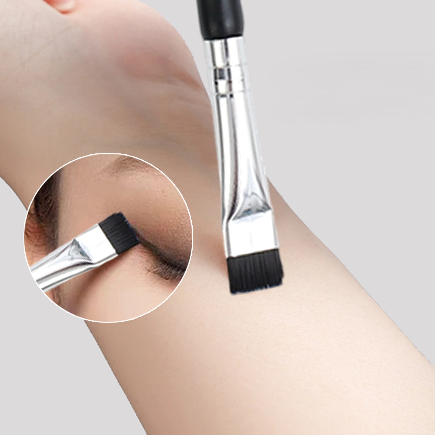 Nylon Black Eyelash Perm Lifting Brush for Makeup