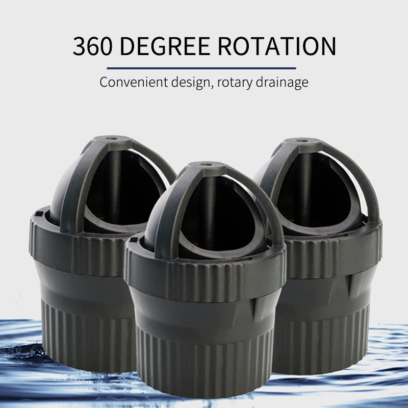 1Pcs ID25/32mm Aquarium Water Pumps Fish Tank Wave Maker Aquarium Duckbill Outlet 360&deg; Auto Rotating Water Accelerator Fittings