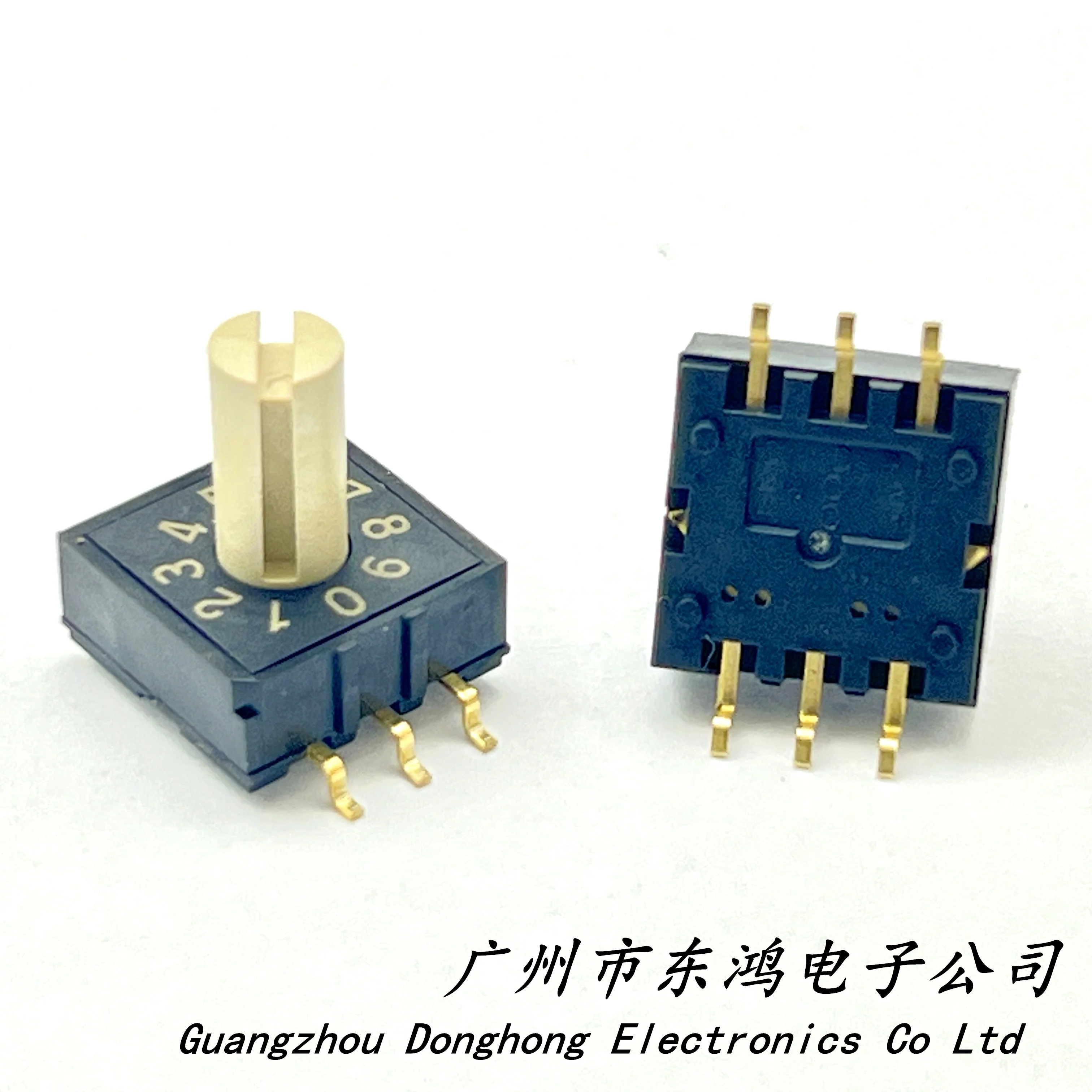 1PCS RM3HAF-10R Rotary Encoder Switch Dial Switch 10 0-9 Coding Patch 3:3 With Handle Rotary Coding