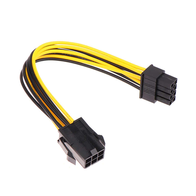 Powered Adapter 6pin To 8pin PCI-e 6-pin Male To 8-pin Female Converter For 8pin GPU Video Card wiring connector wire connectors