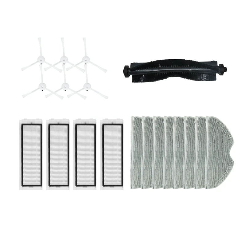 

For 360 S5 / S7 Robot Vacuum Cleaner Replacement Spare Part Washable Hepa Filter Main Brush Side Brush Mop Cloth Replacement