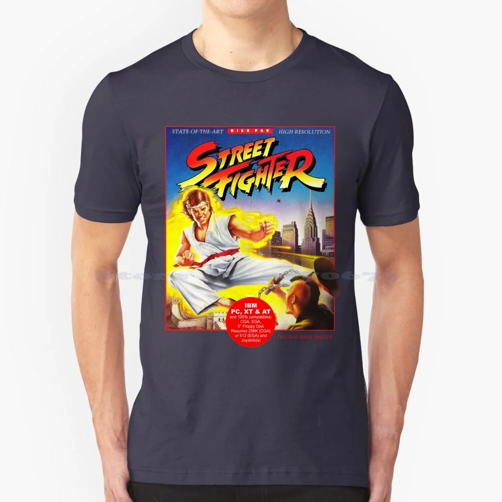 1 ( 1987 )-Box Opera D'Arte T Shirt 100% Cotone Tee Ryu Vega Blanka Chun Li Dhalsim E Guile Balrog Sagat M Bison Zangief Snes