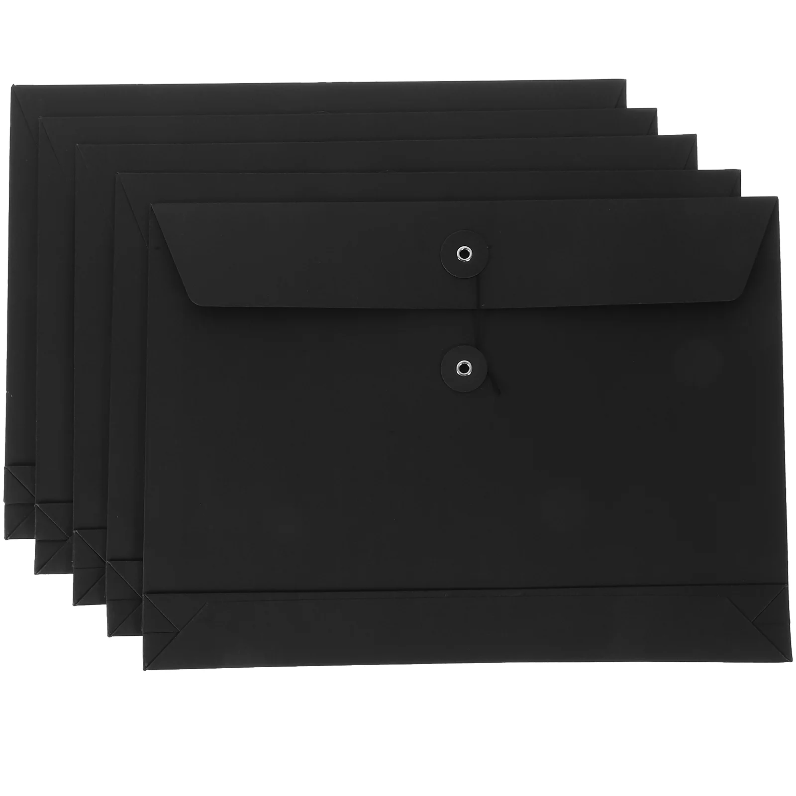 

5 Pcs Printable Kraft Paper Bag Office Binder Clips Envelope File Folder Envelopes