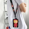 Disney Superhero ID Card Holder Neck Strap Pendant Cool Boys Door Badge Holder Lanyards Keychain Men Work Credential Case Gift 5