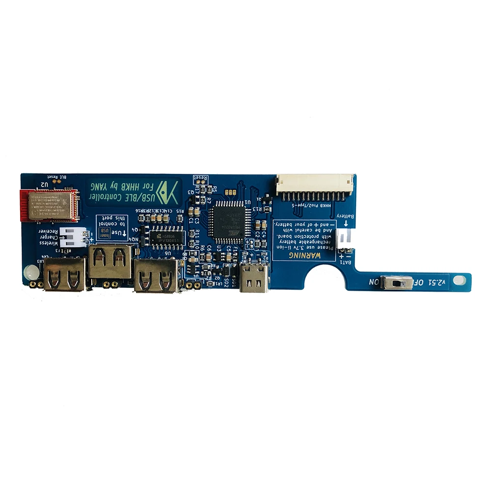 

YDKB Электростатическая емкость для беспроводного Bluetooth BLE BT Dual-mode Master Control Non-keyboard подходит для серии HHKB Pro2