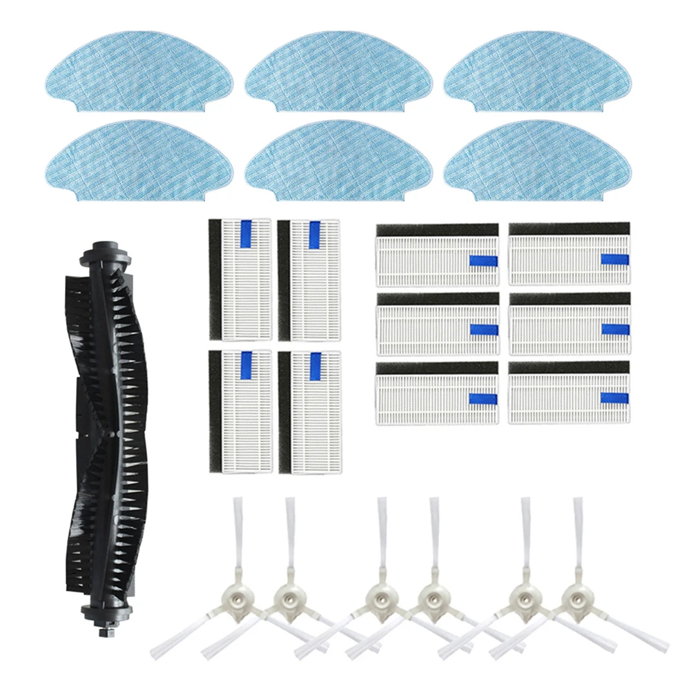

Main Roller Brush Side Brushes Filter Pad Set For Tefal X-Plorer Serie 75 Total Care RG7687 RG7687WH Vacuum Cleaner