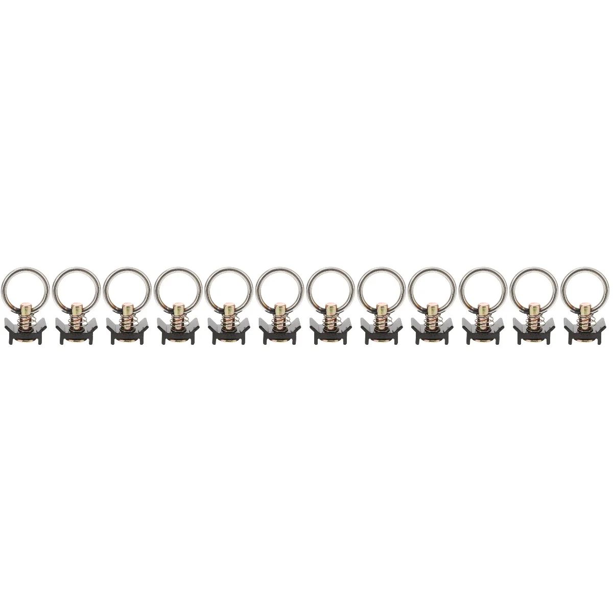 

12 Pcs E Track Accessories L Rails Rings Stainless Steel Studs Cargo Control Tie Downs Round Fitting Tie-down Anchor