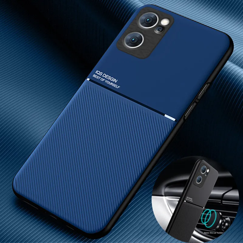 Silicone Magnetic Holder Plate Soft Leather Phone Case
