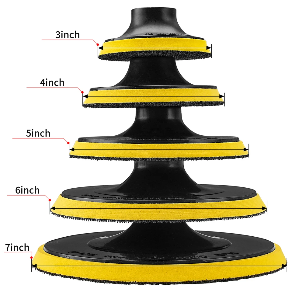 Cuscinetto Di Supporto Rotante Con Gancio E Anello Da 75 Mm, Per Levigatrice Orbitale, Lucidatrice, Con Adattatore Per Trapano Da 6 Mm, Per - Foto 10