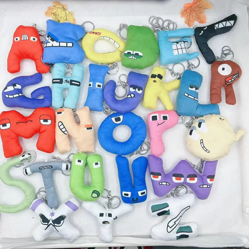 26 Letter Alphabet Plush Toys, Lore Plushies, Soft and Cuddly,Preschool  Stuffed Animals and Toys, Holiday and Birthday Gifts for Kids (Alphabet N-Z)  