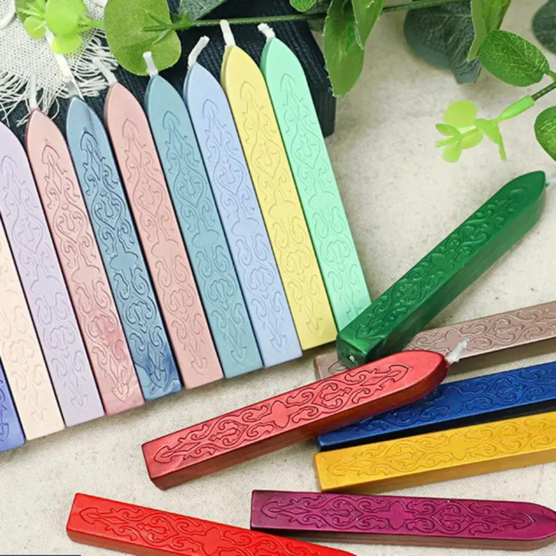 5pcs/Pack Seal Wax Sticks DIY Vintage Stamp Sealing Wax Sticks Wedding Party Invitation Sealing For Fashion Gift Decoration Seal wax sticks,seal wax