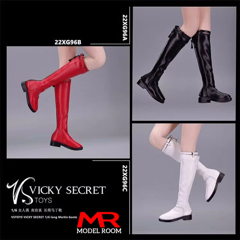 

VSTOYS 22XG96 1/6 Scale Female Zipper Long Boots Fashion Hollow Shoes Model Fit 12'' TBL JO Ant Action Figure Body Dolls