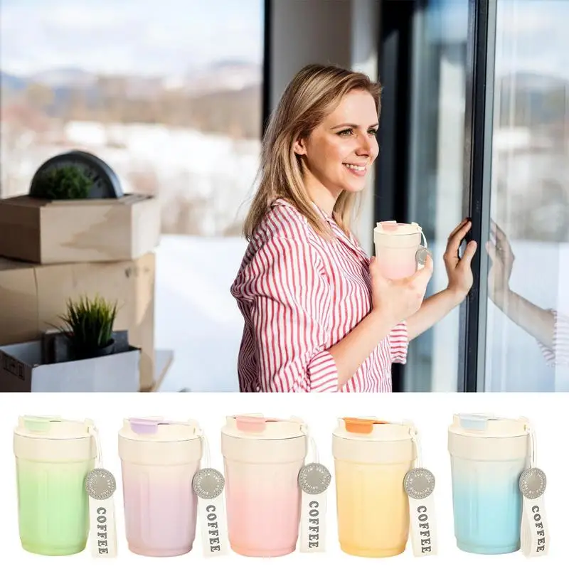 

Vacuum Insulated Coffee Mug Leak Proof Drinking Stainless Steel Vacuum Coffee Cups Anti Scratch Material Camping Home Work