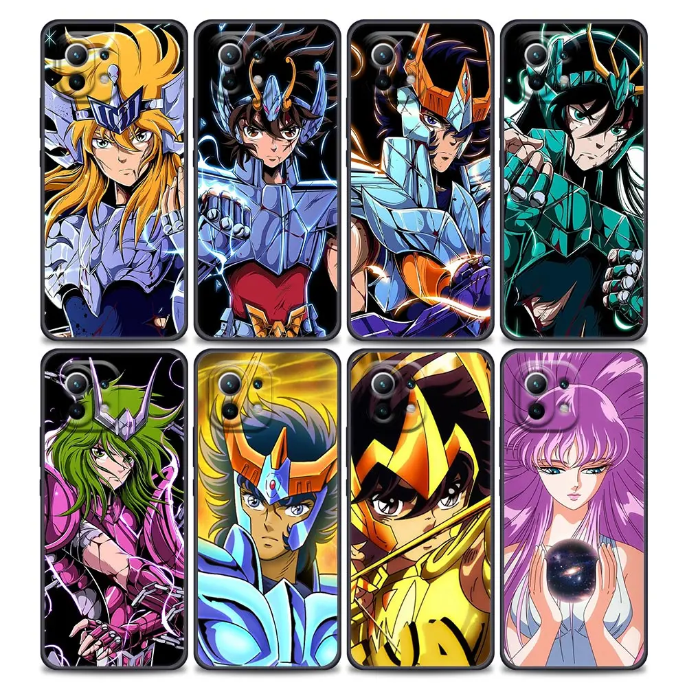 Anime Saint Seiya Silicone Funda Per Xiaomi Mi 11 Lite 5G Ne 11T 12 12X 12S 12T 13 Pro 9T 10 Lite Cover Posteriore Pegasus Seiyas