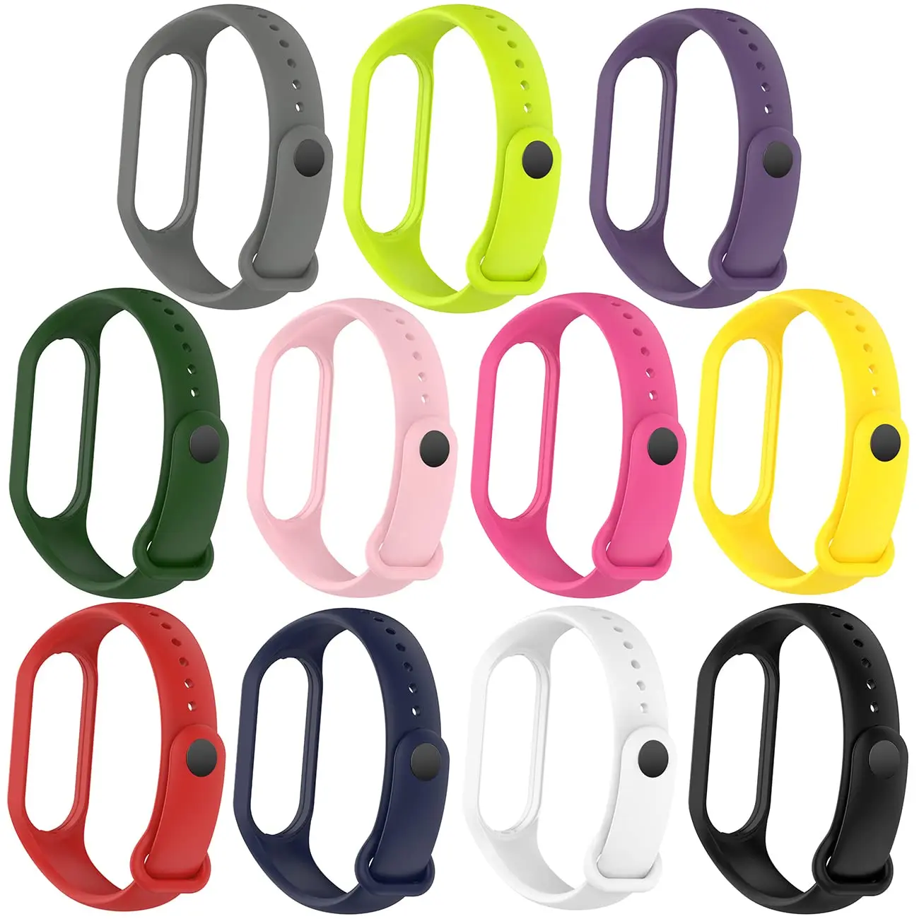  [4 Packs] Bands for Mi Band 7 Strap Replacement Wristband Xiaomi  Mi Band 7 Accessories Watch Band for Men Women Xiaomi 7 Wrist Band :  Electronics