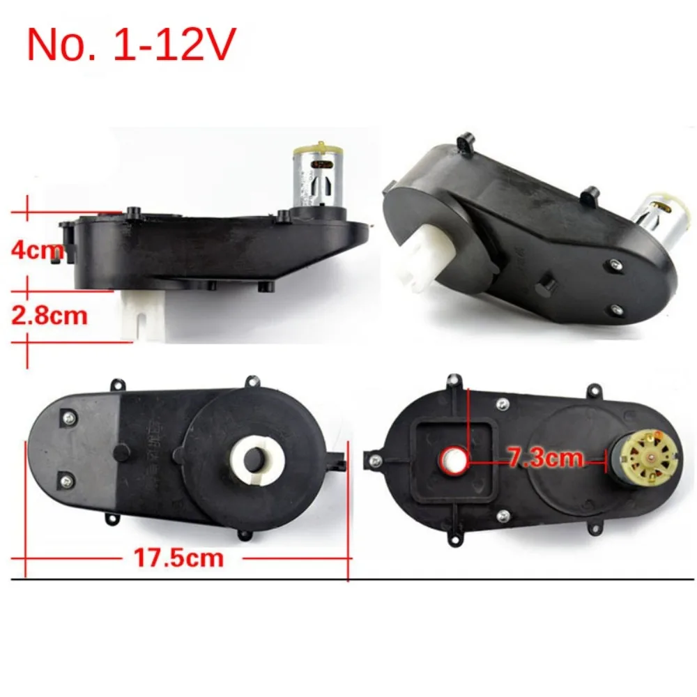 Children's Electric Vehicle Steering Shaft Motor 12V Plastic Steering Box Easy to Install Ride on Toys Servos Motor Gearbox