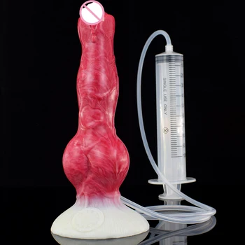 Inflatable penis Water spray phallus Animal Wolf Penis Sex toys for Men and Women Sex prelude orgasm toys for couples adult toys 4
