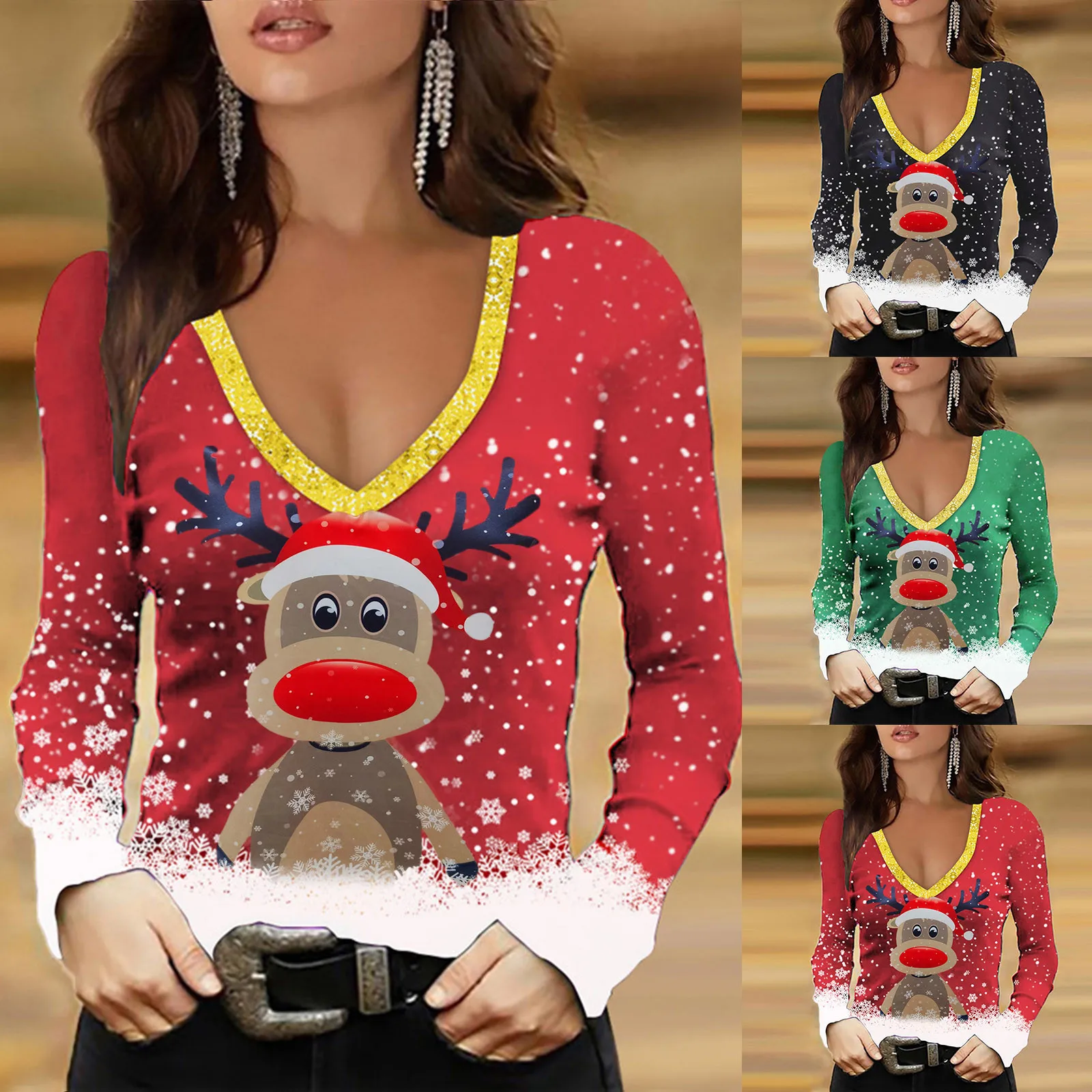 Рисунок 4 - Худи с рождественским принтом и длинным рукавом