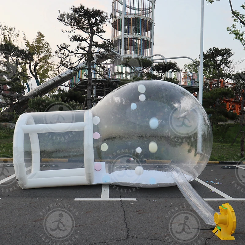 Inflatable Bubble House Clear Bubble Tent, PVC Transparent Inflatable Bubble Tent Dome with Blower for Kids Party Balloon Garden