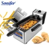 3L Deep Fryer Electric French Frie Frying Machine Oven Hot Pot Fried Chicken Grill Adjustable Thermostat Kitchen Cooking Sonifer 1