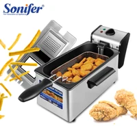 3L Deep Fryer Electric French Frie Frying Machine Oven Hot Pot Fried Chicken Grill Adjustable Thermostat Kitchen Cooking Sonifer 1