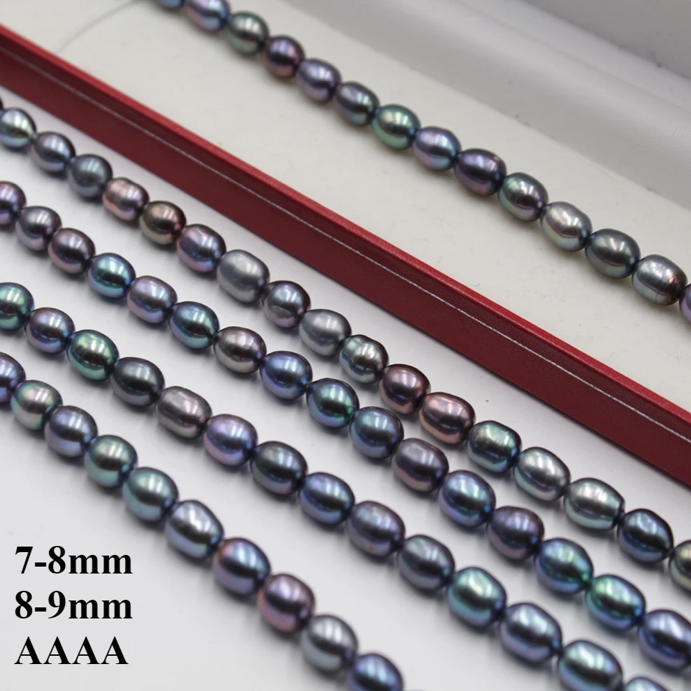 7-9mm4ANaturalFreshwaterBlackHighQualityPearlPremiumBeadGiftforWomenJewelryMakeDIYNecklaceBraceletAccessories-AliExpress36