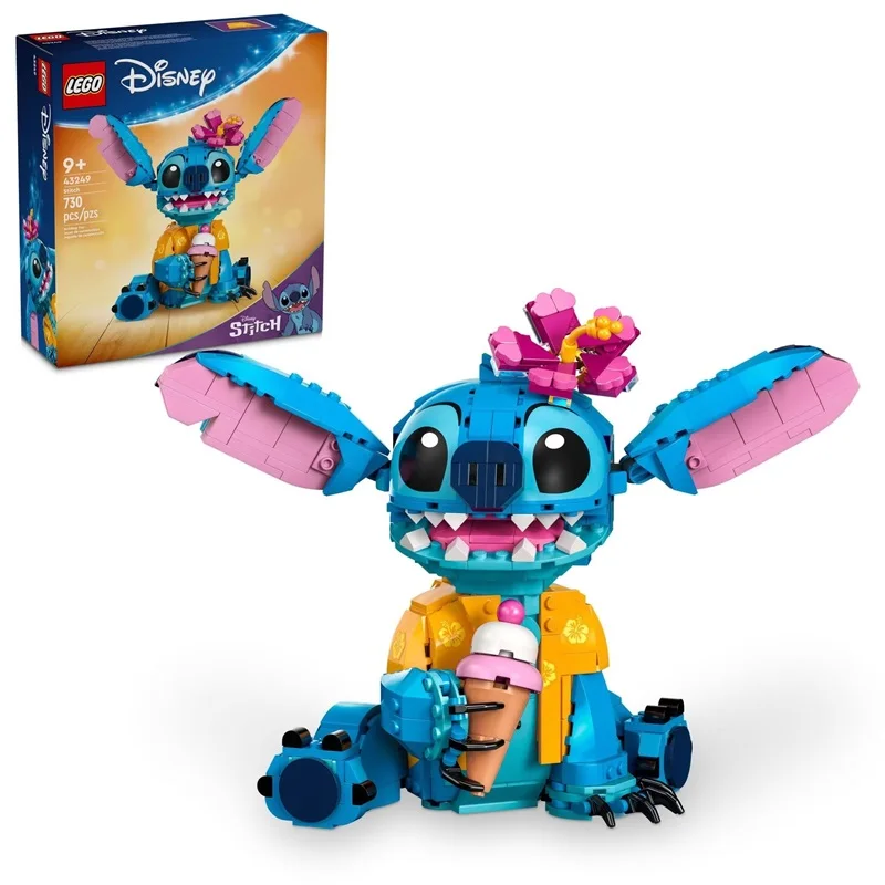 Disney 2024 New 730pcs Stitch Compatible 43249 Building Blocks Bricks Stitch Girl Boy Birthday Christmas Gift Toys 6