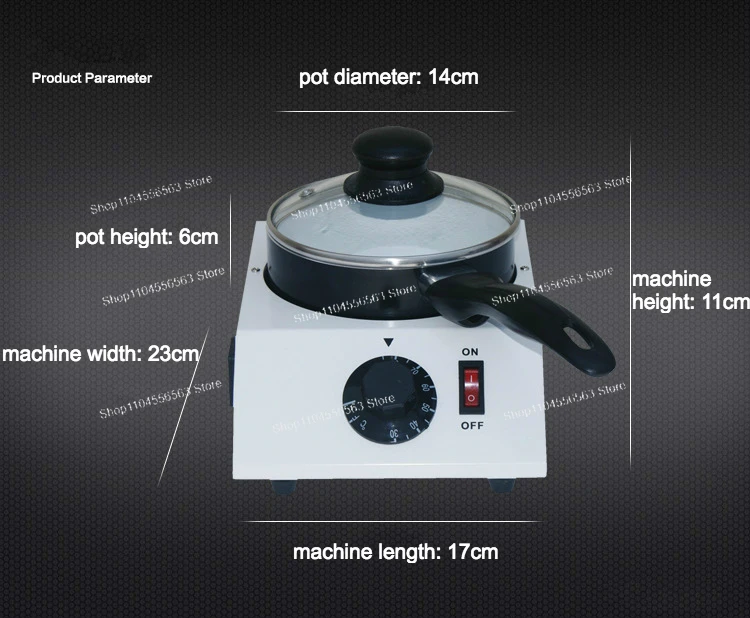 220V 40W 전기 초콜릿 용해로 초콜릿 멜터 스토브 기계 멜팅 포트 단일 실린더