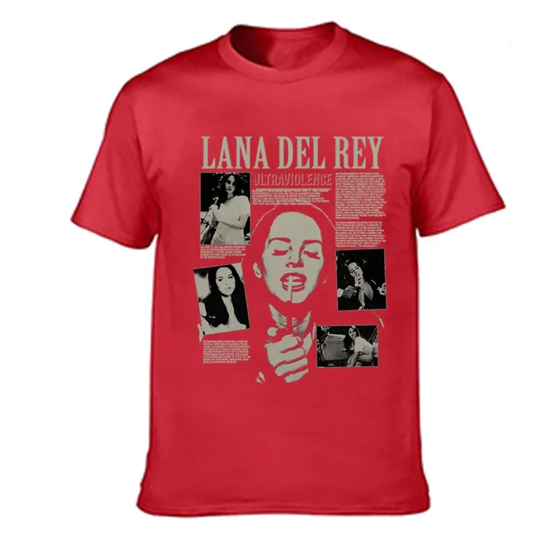 Singer Lana Del Rey Print T Shirt Men Women Fashion Hip Hop Streetwear Harajuku Short Sleeve Plus Size T Shirt Unisex Top 5