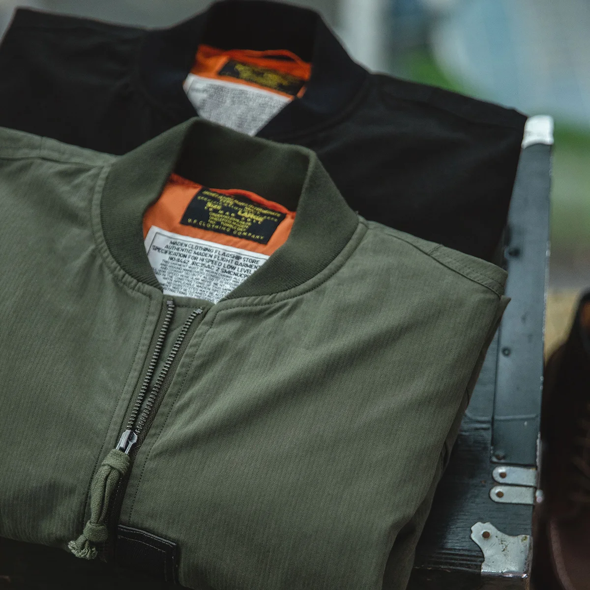 Maden MA-1 Bomber Flight Jackets Windproof Fighter Pilot Flight Jacket Casual Motorcycle Coat Men's Baseball Uniform 6
