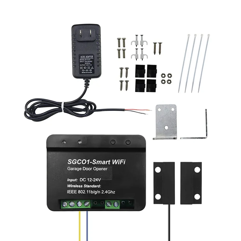 Universal SGC01 12-24V Smart Garage Door Opener Remote Wifi Receiver Swing Sliding Gate Operator Smart Things No Hub Needed