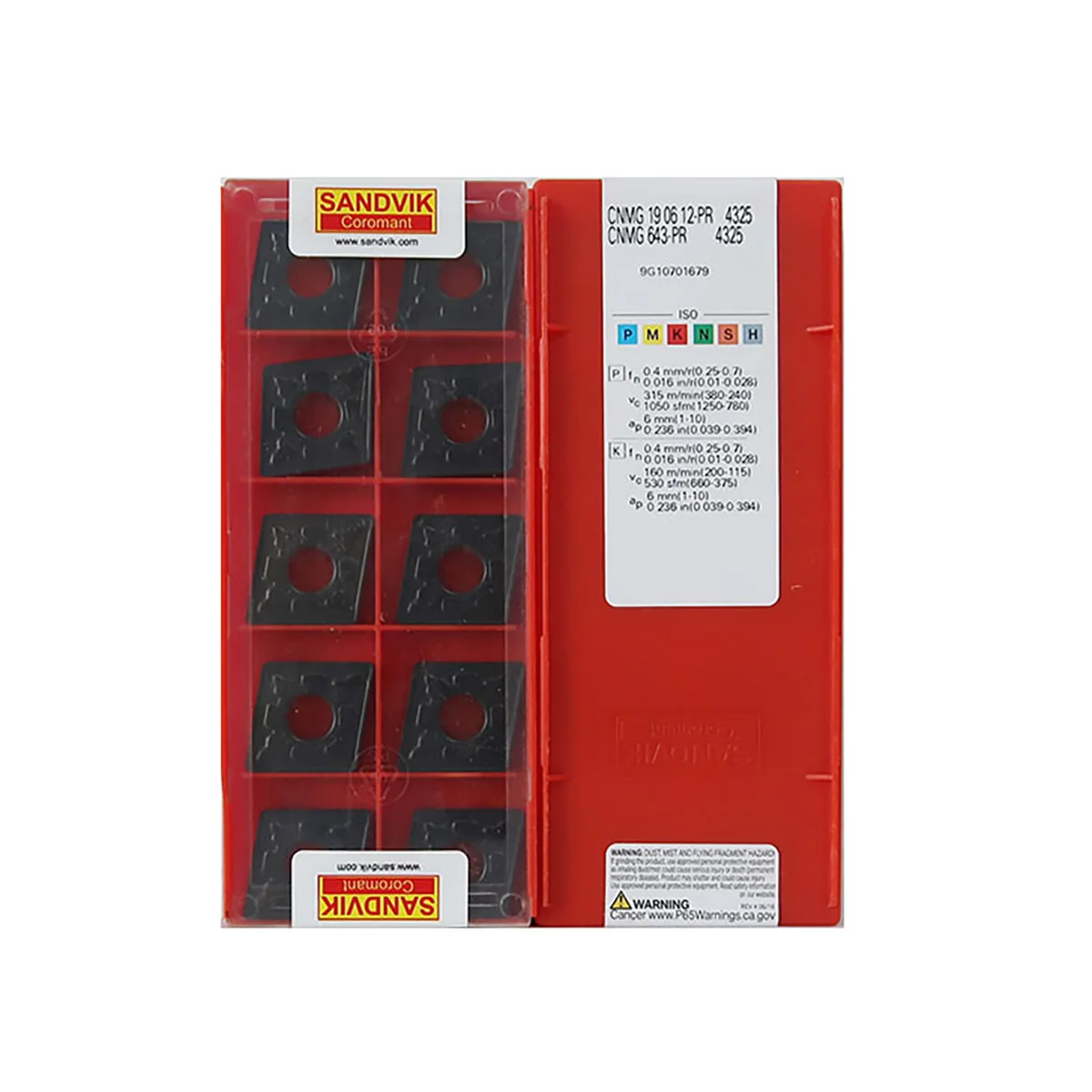 

Sandvik Coromant 100% оригинальный CNMG19 CNMG190612 PR 4325 токарный инструмент CNMG качественные вставки для токарного станка с ЧПУ