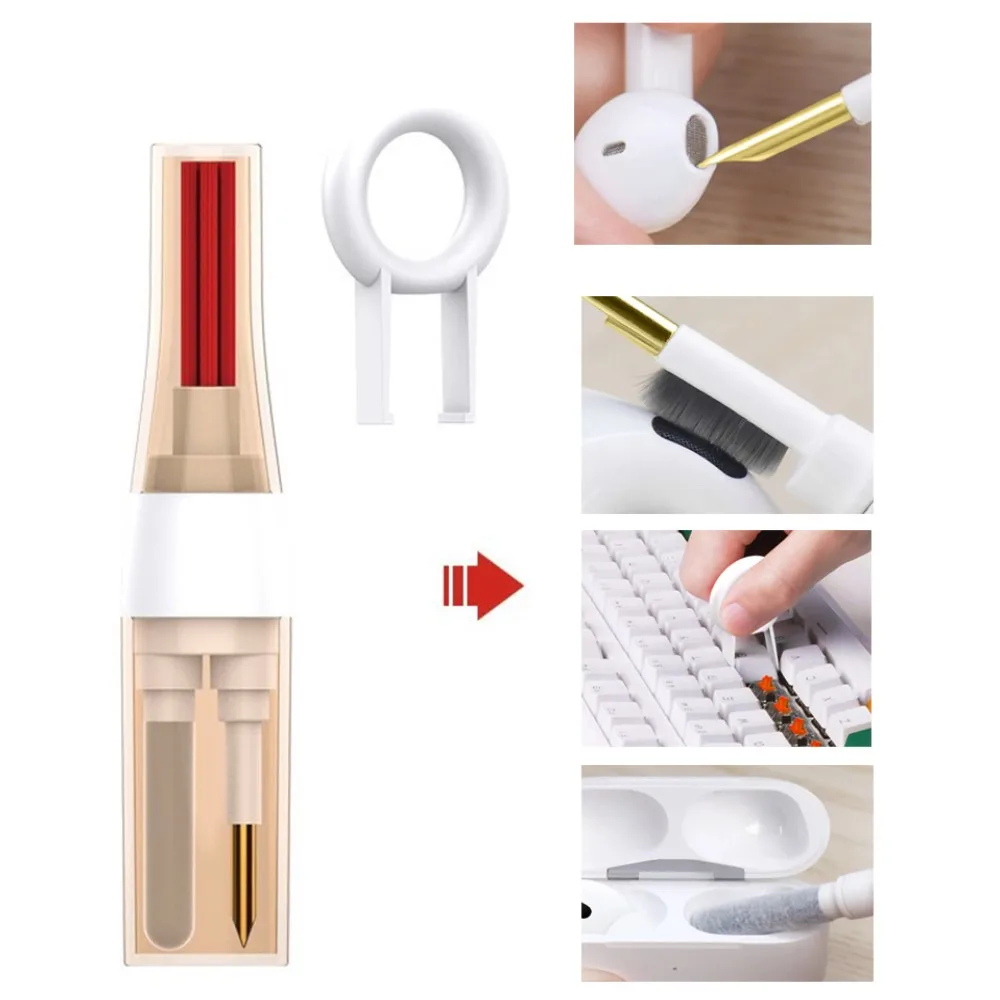 New Bluetooth-Compatible Headphone Keyboard Cleaner Kit Earphone Cleaning Pen Brush Earbuds Case Cleaning Tool For IPhone Xiaomi