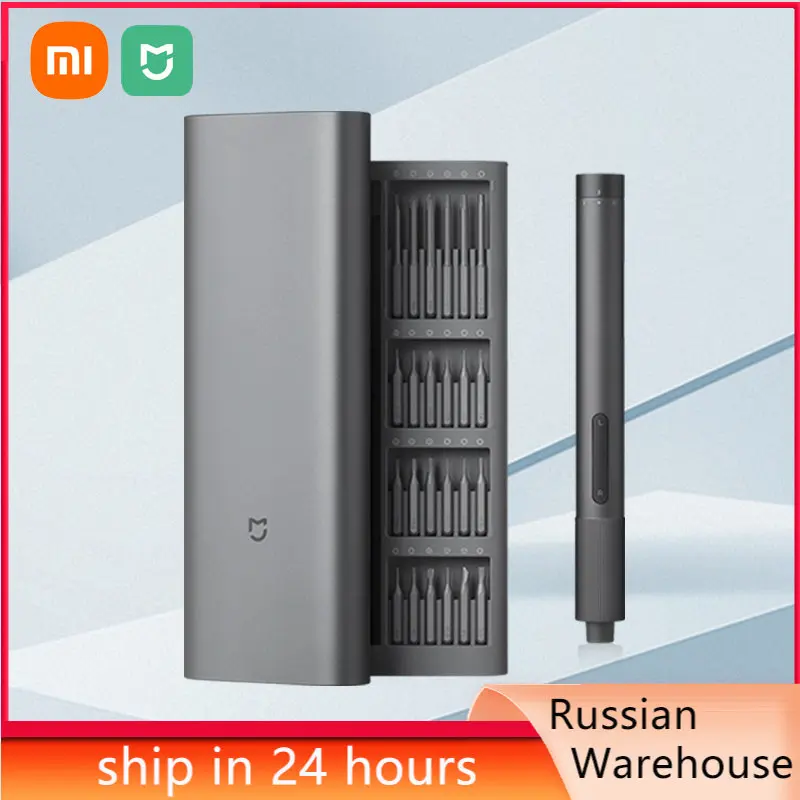 Xiaomi Mijia Electric Precision Screwdriver Kit Type C Rechargeable Repair Tools Magnetic Steel Bits 2 Gear Torque 400+ Screw - Апрельский топ товаров с Али