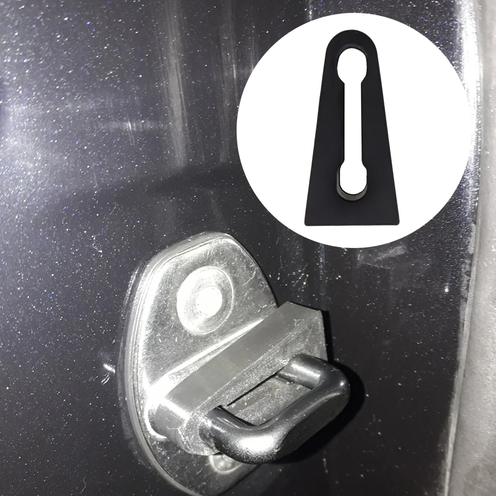 Car Door Lock Buffer Damper Deaf Seal Stopper Deadener Soundproof for Skoda Fabia Kodiaq Octavia Rapid Superb Yeti 4E4837763 car door lock damper car sound deadener