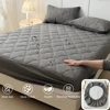 Waterproof Fitted Bed Sheets, Mattress Pads Soft Microfiber Breathable Bedspreads Cover Protector for Single/Double/King/Queen