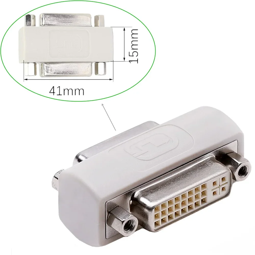 Short 24+5 Female to Female DVI Extension Adapter Connector 29 Hole 24+5Pin Female DVI Test Connector Adaptor F 29P 