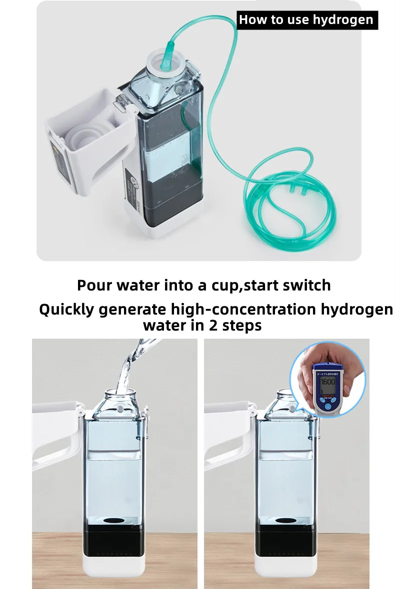 S0633da310d0040a5b4b2d15b44dc9e97e Hydrogen Generator Water Cup Filter Ionizer Maker Hydrogen-Rich Water Portable Super Antioxidants ORP Hydrogen Bottle 350ml